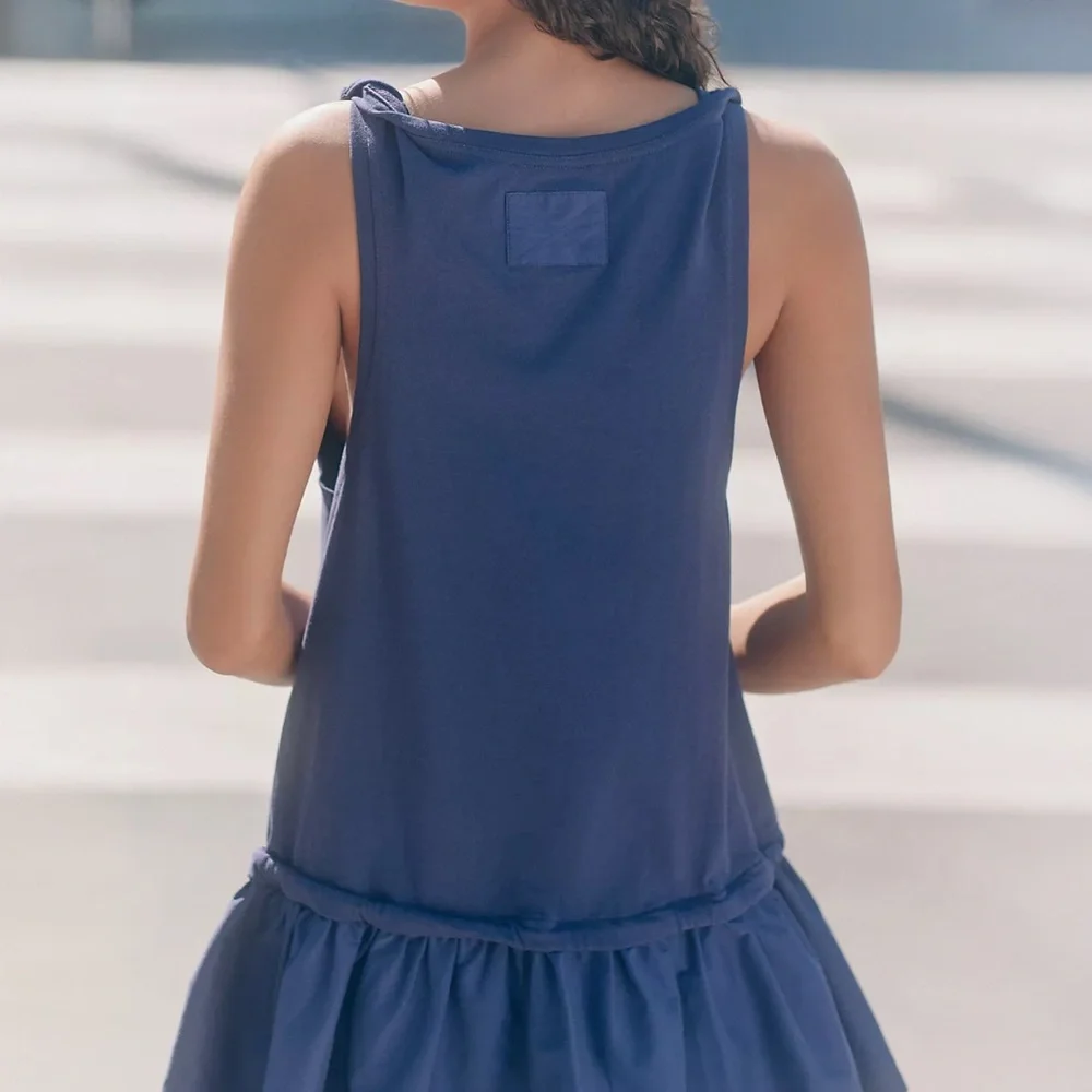 Anthropologie "Daily practice Sporty mini dress in Blue" NWT - Picture 2 of 5